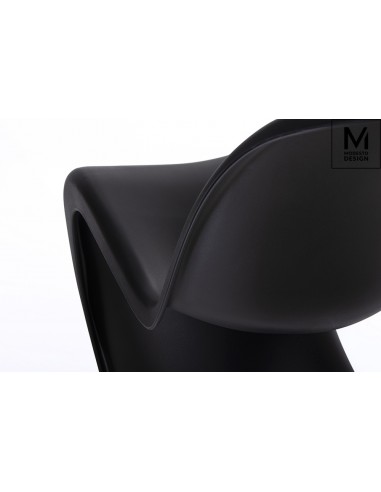 MODESTO krzesło HOVER czarne - polipropylen