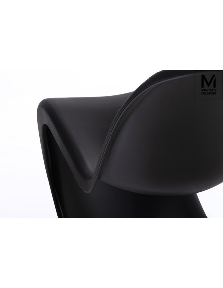 MODESTO krzesło HOVER czarne - polipropylen