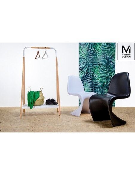 MODESTO krzesło HOVER czarne - polipropylen