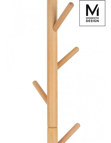 MODESTO wieszak stojący STICK naturalny - drewno bukowe