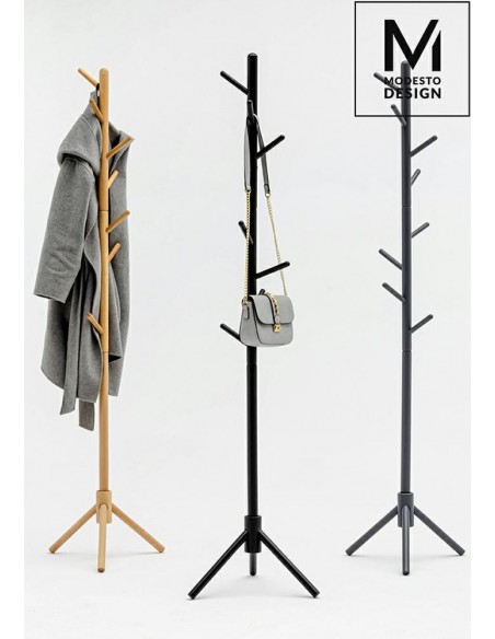 MODESTO wieszak stojący STICK naturalny - drewno bukowe