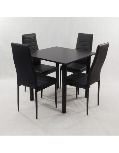 Zestaw stół Lugano 80 biały i 4 krzesła Nicea...