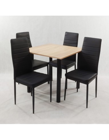 Zestaw stół Lugano 80 sonoma i 4 krzesła Nicea...