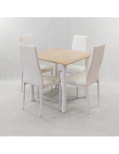 Zestaw stół Lugano 80 sonoma i 4 krzesła Nicea...