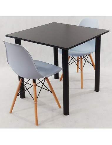 Zestaw stół Lugano 80 biały i 2 krzesła Milano...