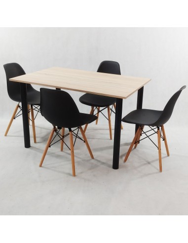 Zestaw stół Lugano 120 sonoma i 4 krzesła...