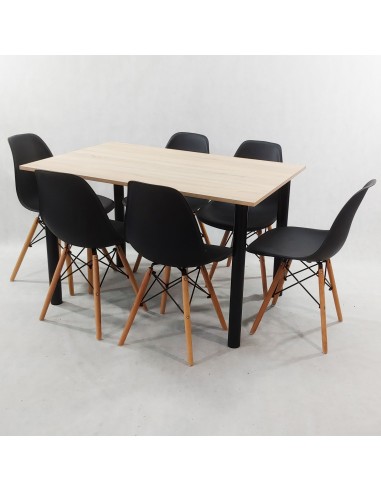 Zestaw stół Lugano 120 sonoma i 6 krzeseł...