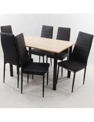 Zestaw stół Lugano 120 sonoma i 6 krzeseł Nicea...