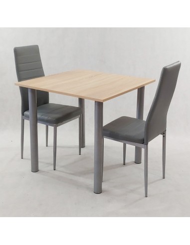 Zestaw stół Lugano 80 biały i 2 krzesła Nicea...