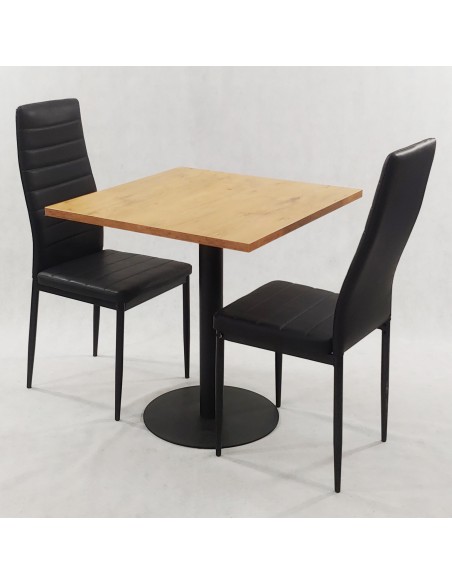 Zestaw stół Kansas i 2 krzesła Nicea szare