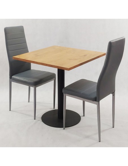 Zestaw stół Kansas i 2 krzesła Nicea szare