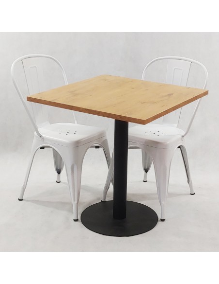 Zestaw stół Kansas i 2 krzesła Paris białe