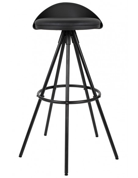Krzesło barowe LANZA 76 czarne