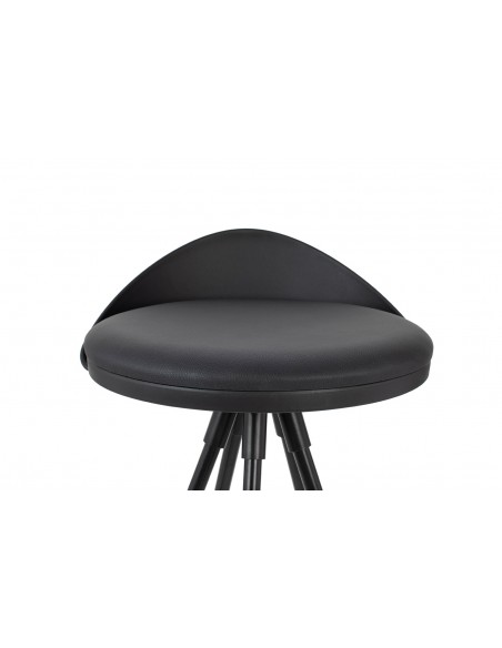 Krzesło barowe LANZA 76 czarne