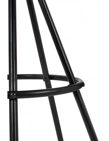 Krzesło barowe LANZA 76 czarne