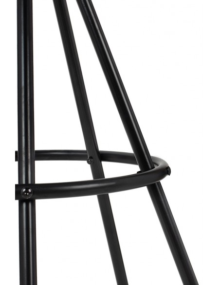 Krzesło barowe LANZA 76 czarne