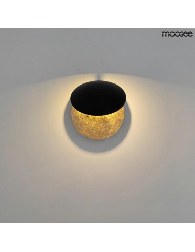 MOOSEE lampa ścienna ECLISE  złota / czarna