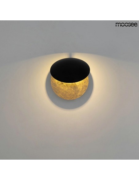 MOOSEE lampa ścienna ECLISE  złota / czarna