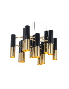 Lampa wisząca LUNETTE czarno-złota - metal 2