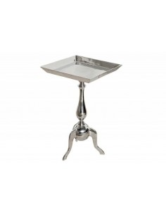 INVICTA stolik JARDIN SQUARE srebrny - aluminium