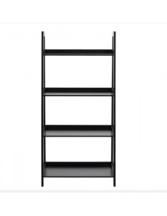 ACTONA regał WALLY 63x130 czarny-drewniany 2