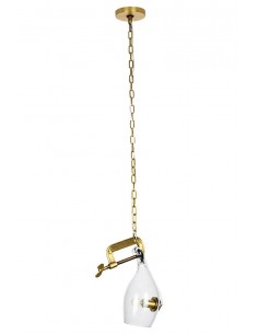 Lampa wisząca VICE mosiądz - metal, szkło 2