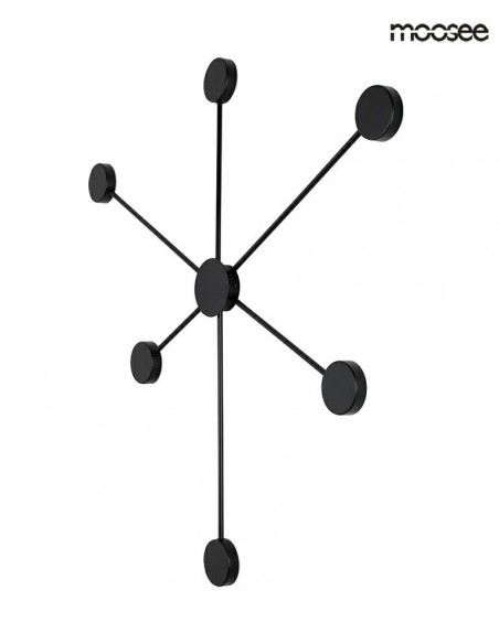 MOOSEE lampa ścienna SHADOW 6 CLOSE czarna