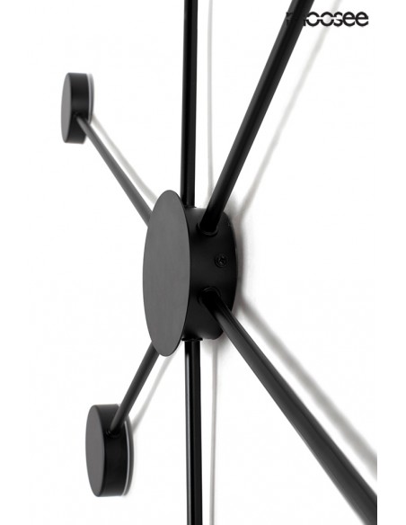 MOOSEE lampa ścienna SHADOW 6 CLOSE czarna