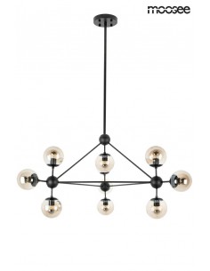 MOOSEE lampa wisząca ASTRIFERO 10 czarna / bursztynowa 2