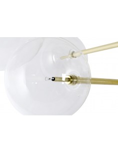 Lampa wisząca ASTRO złota - aluminium, szkło 2