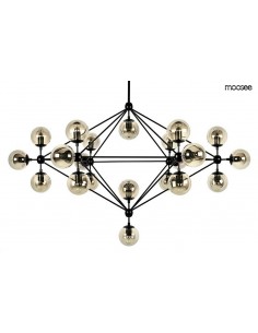 MOOSEE lampa wisząca ASTRIFERO 21 czarna / bursztynowa