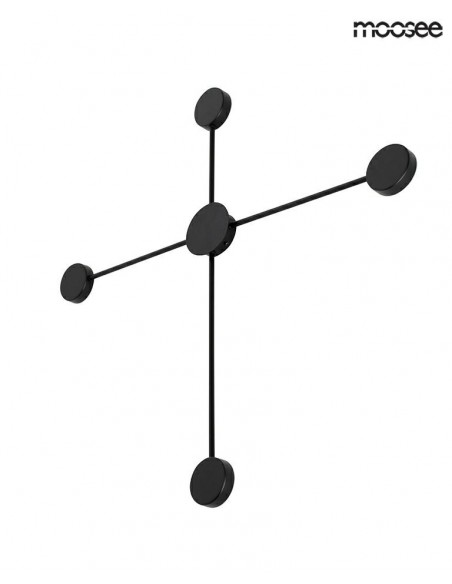 MOOSEE lampa ścienna SHADOW 4 CLOSE czarna