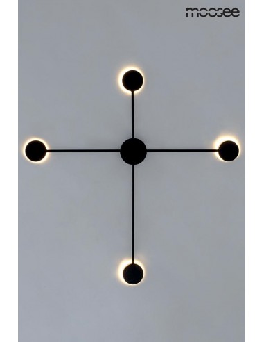 MOOSEE lampa ścienna SHADOW 4 CLOSE czarna
