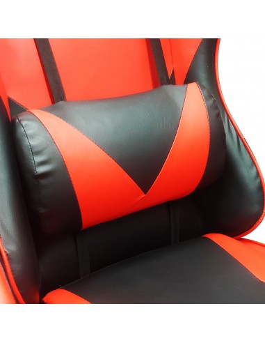 Krzesło obrotowe gamingowe, czarno - czerwone