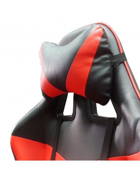 Krzesło obrotowe gamingowe, czarno - czerwone