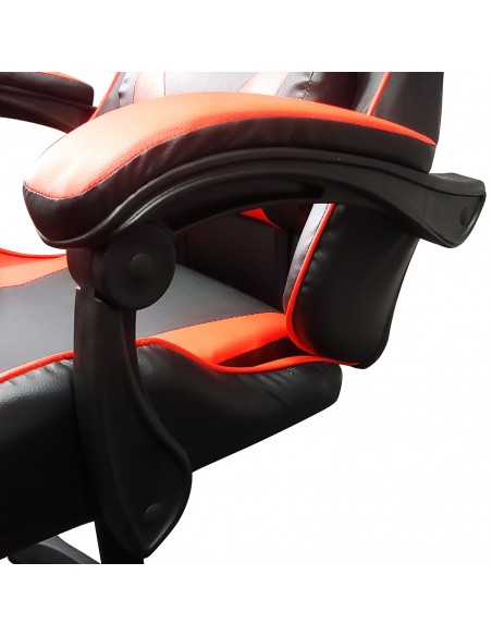 Krzesło obrotowe gamingowe, czarno - czerwone