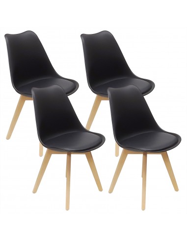 4 krzesła NORDEN czarne