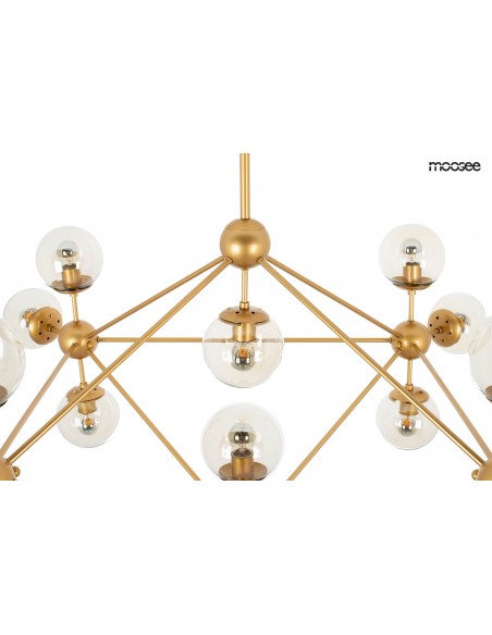 MOOSEE lampa wisząca ASTRIFERO 15 złota / bursztynowa