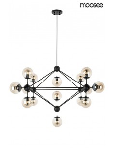 MOOSEE lampa wisząca ASTRIFERO 15 czarna / bursztynowa 2