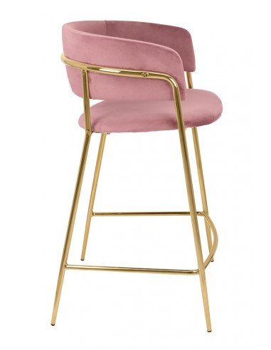 Krzesło barowe DELTA 65 różowe