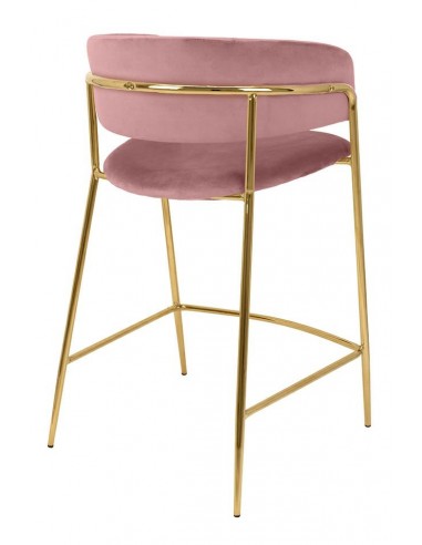 Krzesło barowe DELTA 65 różowe