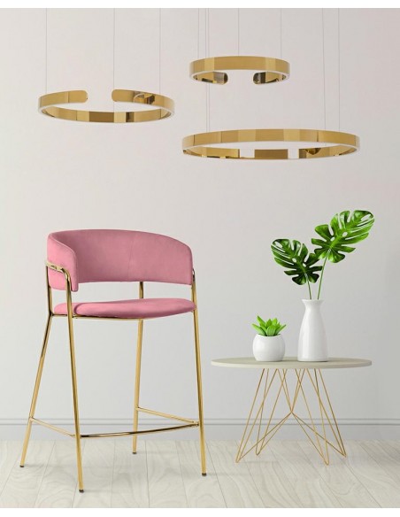 Krzesło barowe DELTA 65 różowe Krzesło barowe DELTA 65 różowe