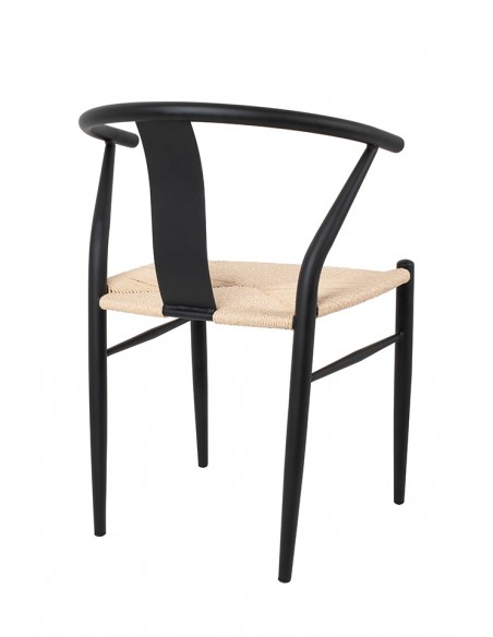 Krzesło WISHBONE METAL naturalne