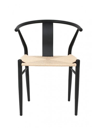 Krzesło WISHBONE METAL naturalne