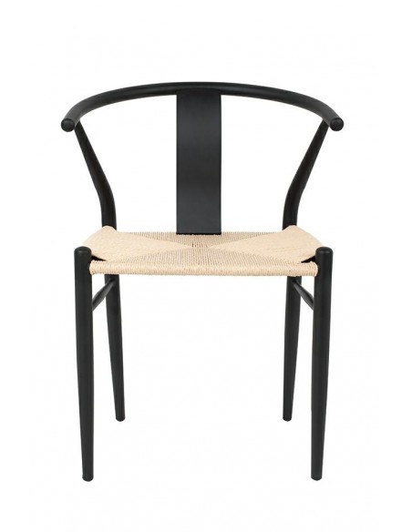 Krzesło WISHBONE METAL naturalne