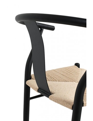 Krzesło WISHBONE METAL naturalne