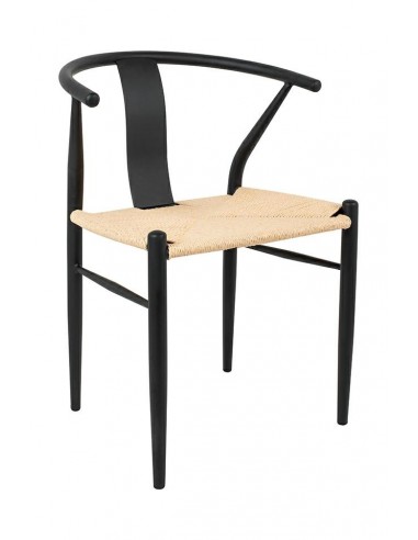 Krzesło WISHBONE METAL naturalne