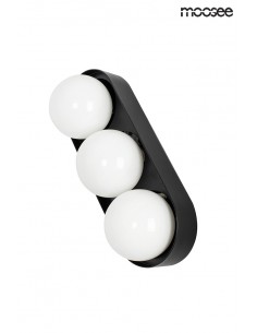 MOOSEE lampa ścienna DROPS 3 czarna 2