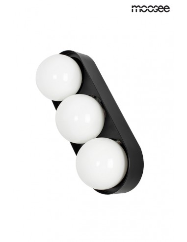 MOOSEE lampa ścienna DROPS 3 czarna