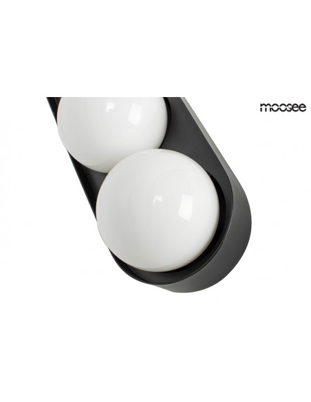 MOOSEE lampa ścienna DROPS 3 czarna